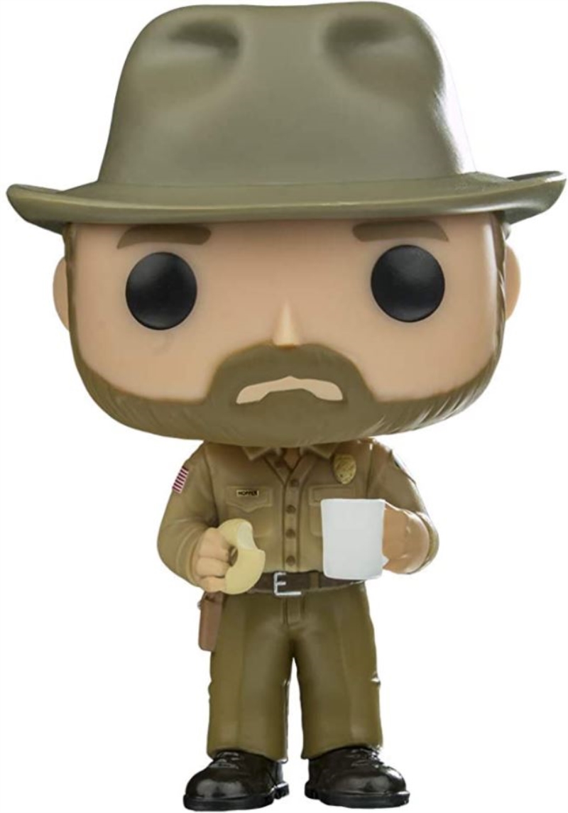 FUNKO ACTION FIGURES FUNKO POP STRANGER THINGS: HOPPER W/ DONUT FUNKO ACTION FIGURES FUNKO POP STRANGER THINGS: HOPPER W/ DONUT
